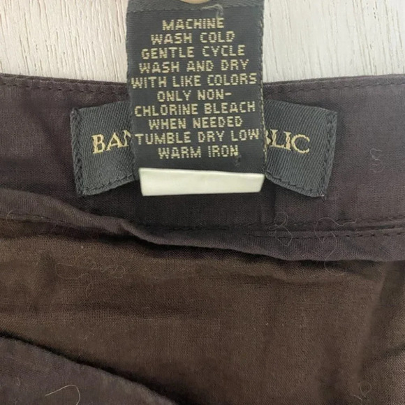 Banana Republic A Line Embroidered Brown Skirt 0 - Picture 4 of 5